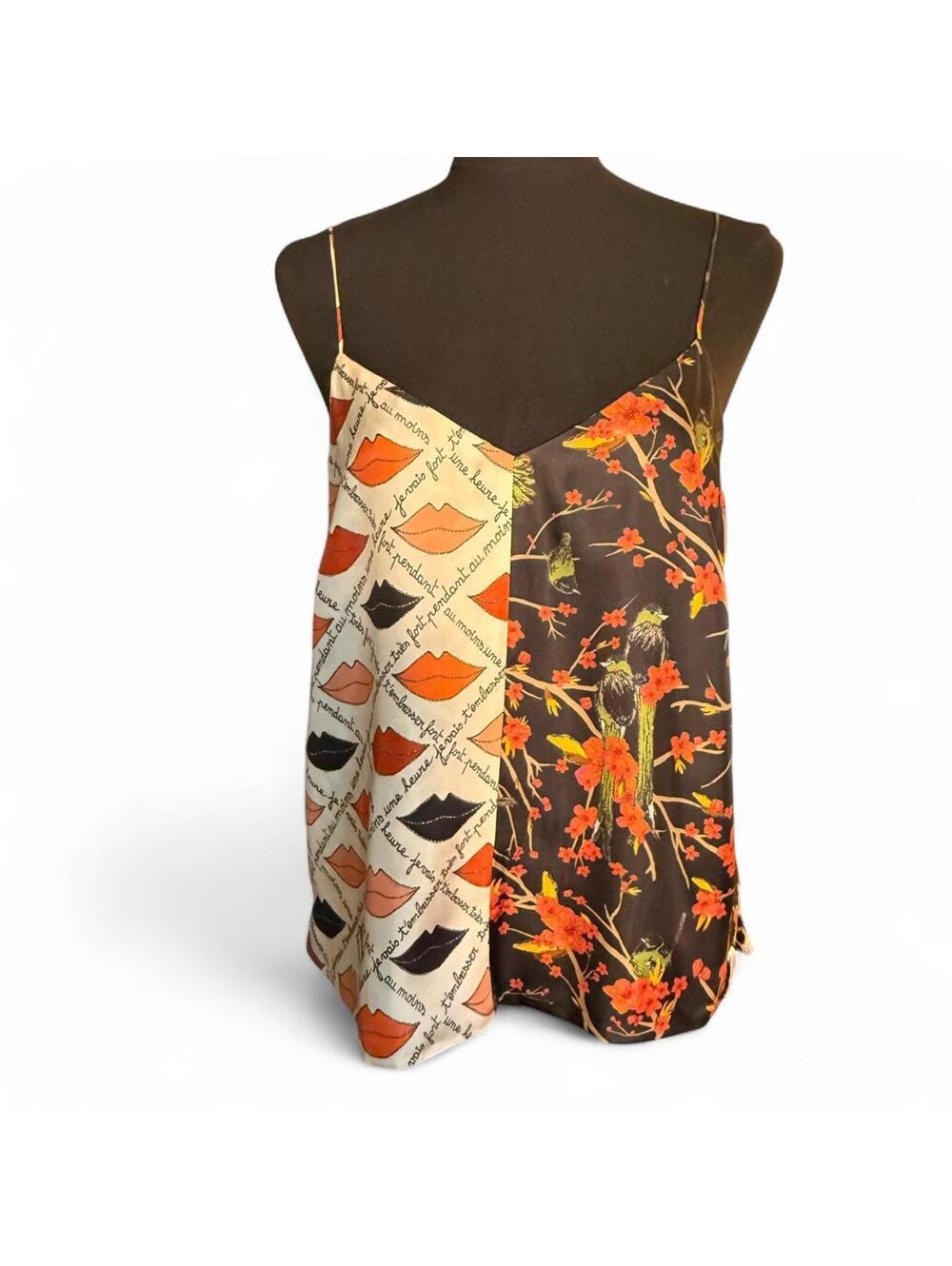 La Prestic Ouiston Women's Silk Tank sz T2 (Medium)